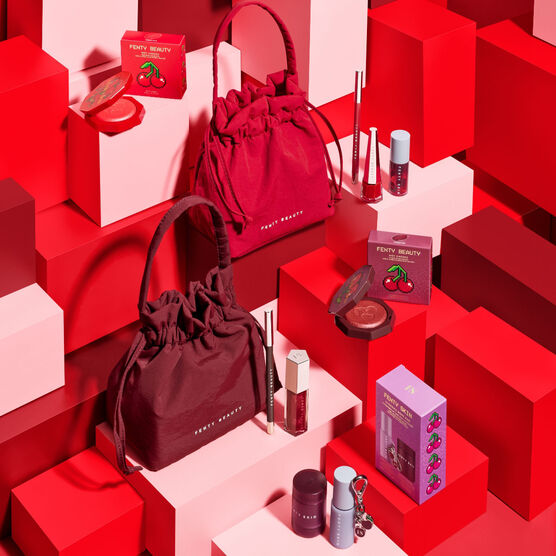 Kit Labial Fenty Skin Le Sweet Cherriez Collection Black Cherry